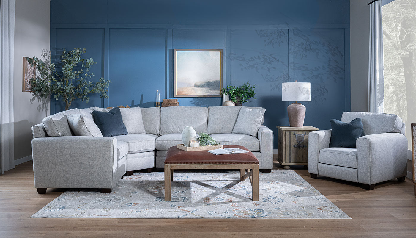 Pierce II Studio Sectional with Long Loveseat