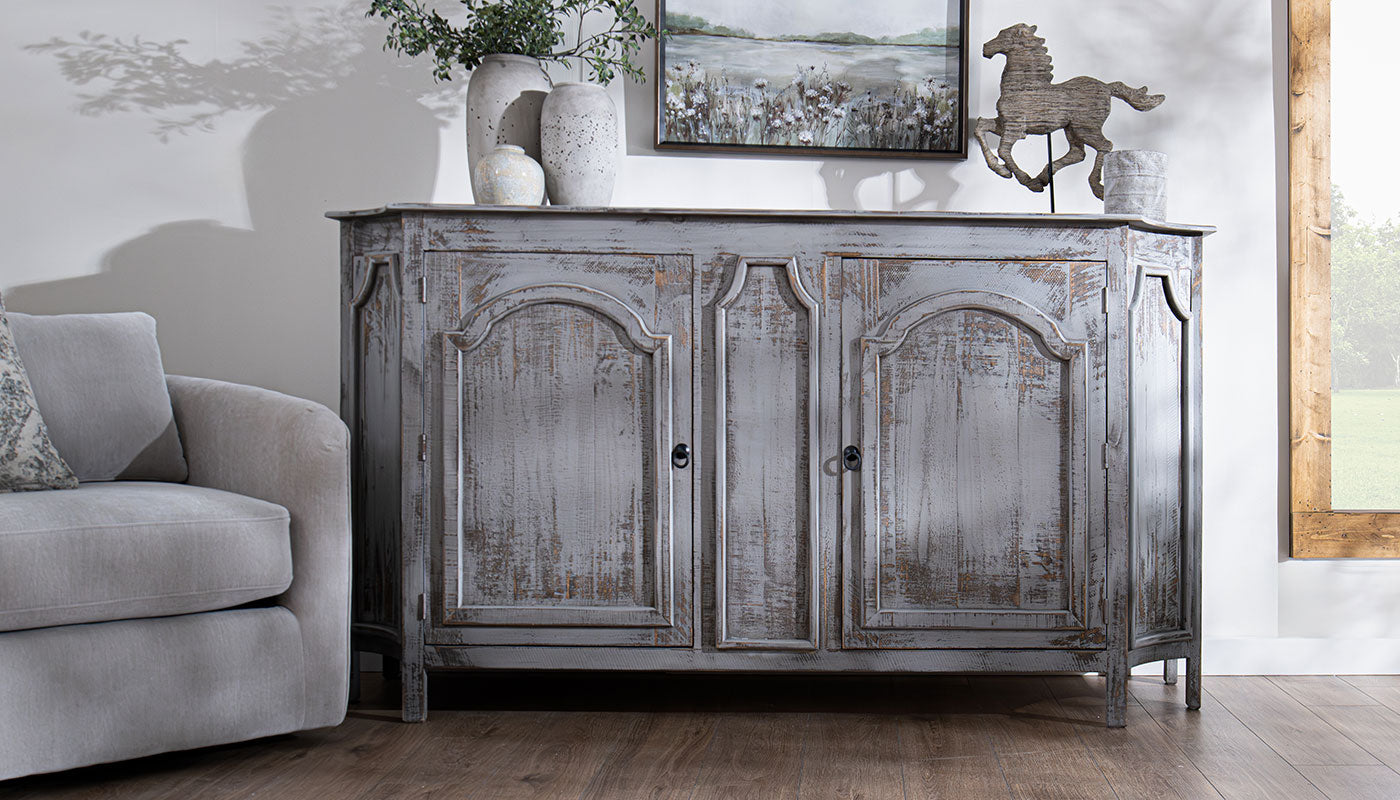 Samantha Jes Gray 2-Door Console