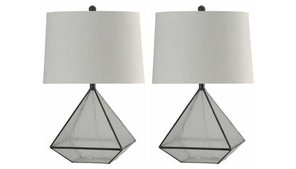 Burke Bronze Table Lamp - Set of 2