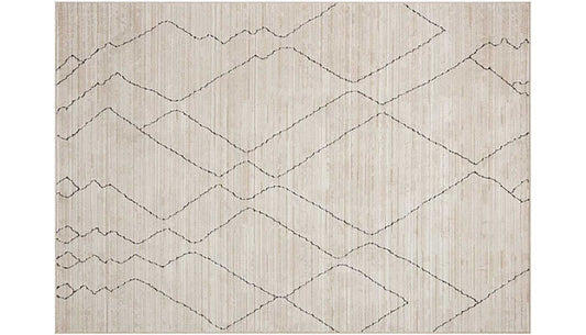 Darby Sand Charcoal 8 x 10 Rug