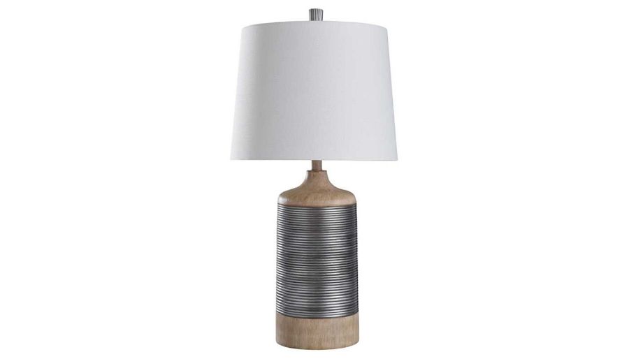 Haver Hill Wood & Metal Lamp