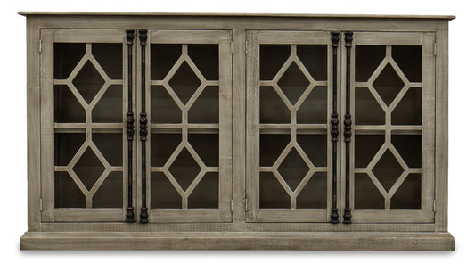 Diamond Jamaica Console with Glass
