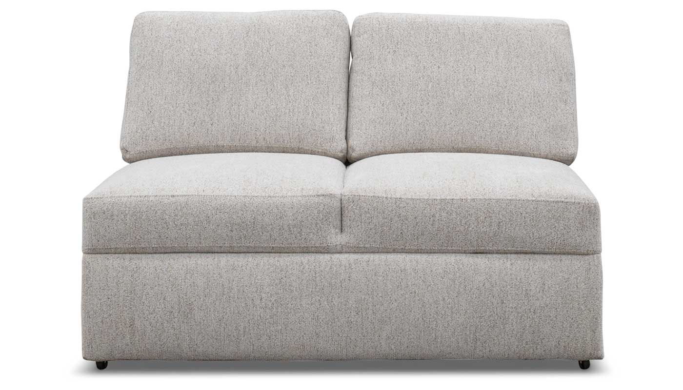 Ivy Armless Loveseat with Trundle Sleeper