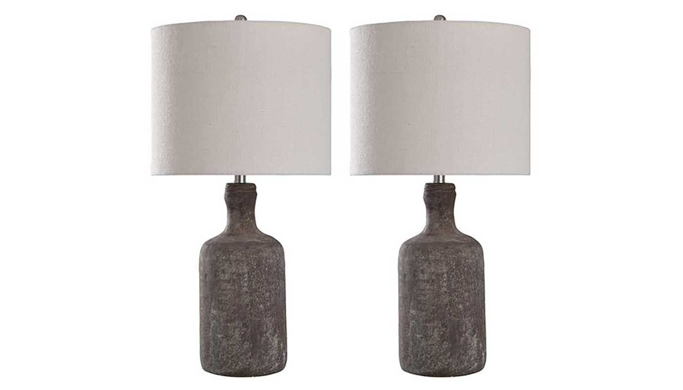 Olney Grey Table Lamp Set of 2
