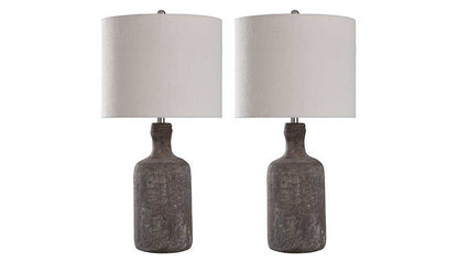 Olney Grey Table Lamp Set of 2