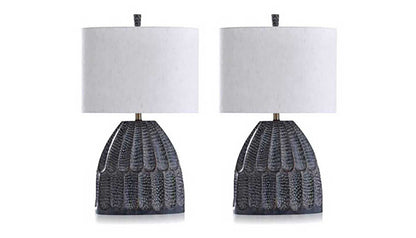 Malta Black Table Lamp Set of 2