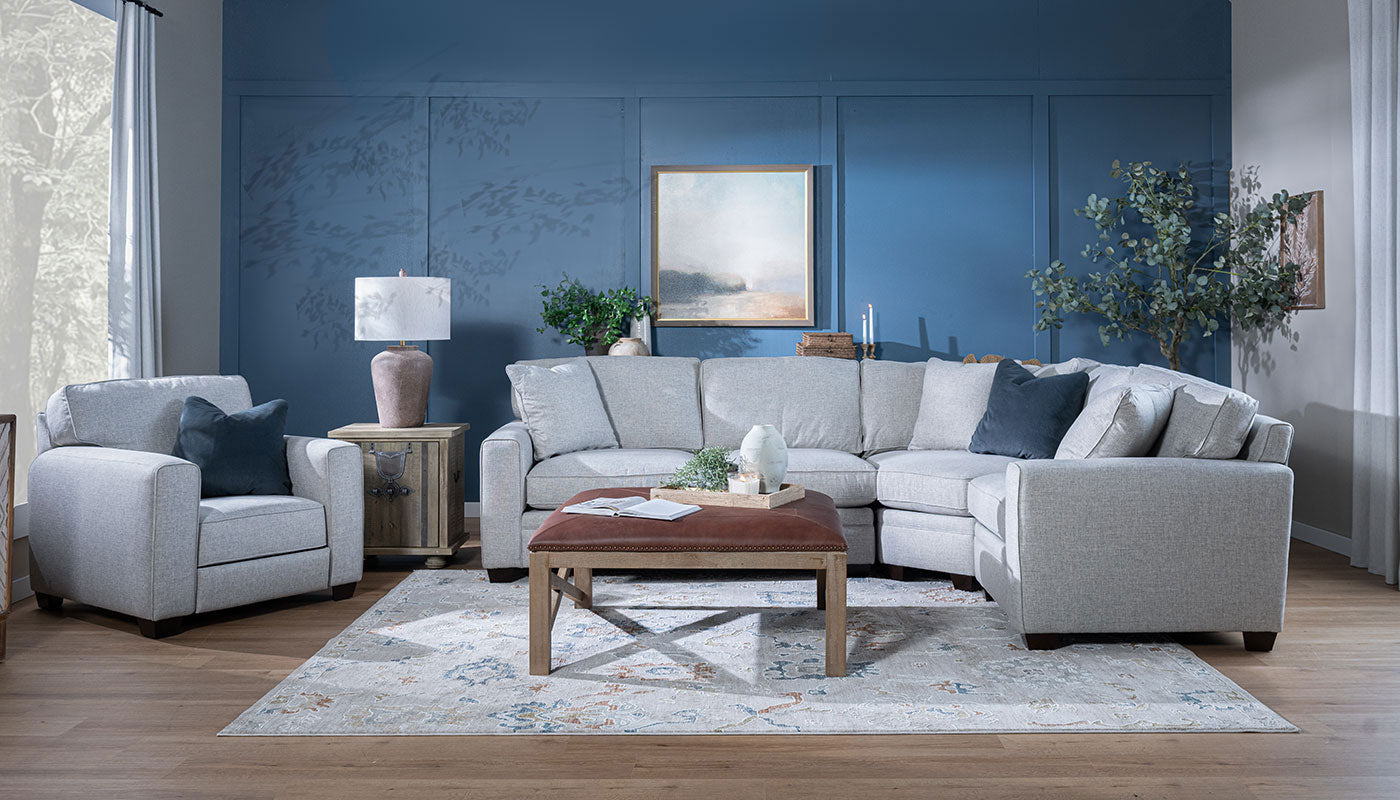 Pierce II Studio Sectional with Long Loveseat