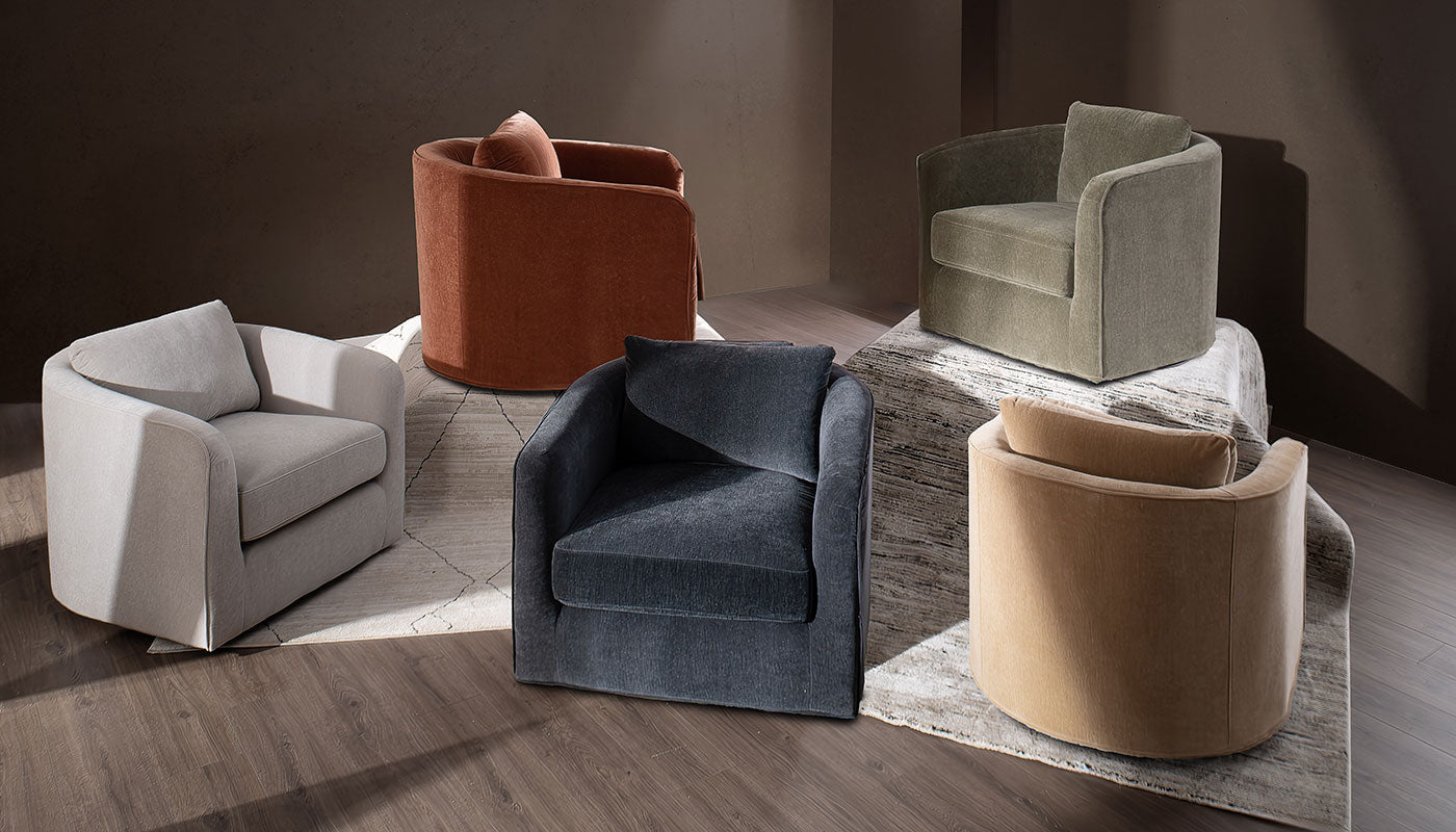 Remmy XL Club Swivel Armchair