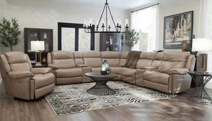 Easthill II Leather Reclining Sectional
