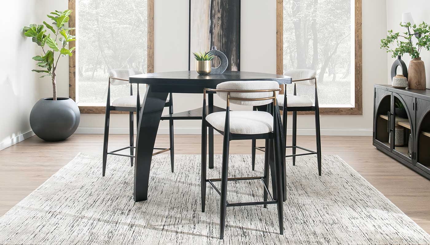 Triangle Bar Height Table & Jagger Chairs