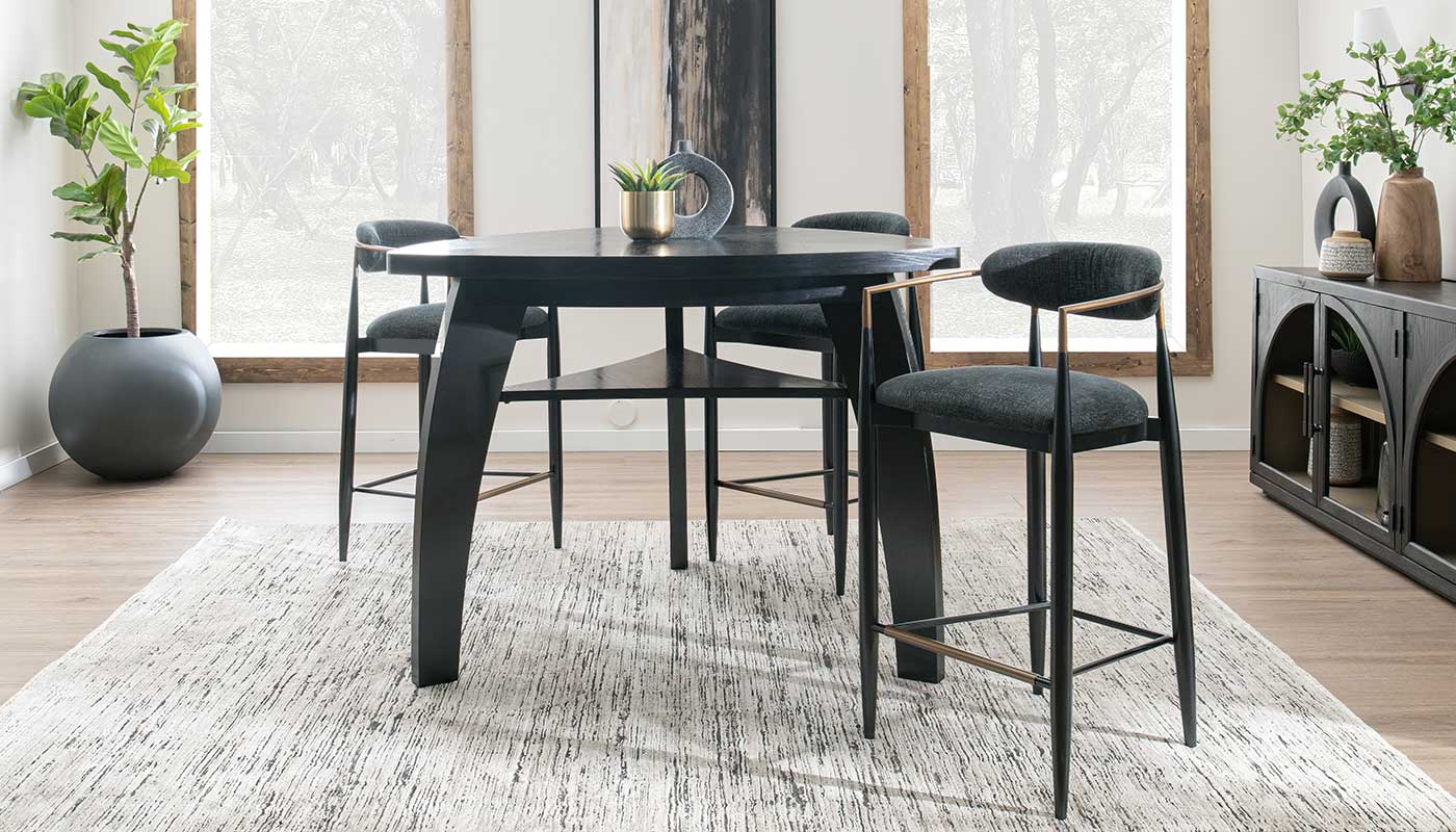 Triangle Bar Height Table & Jagger Chairs