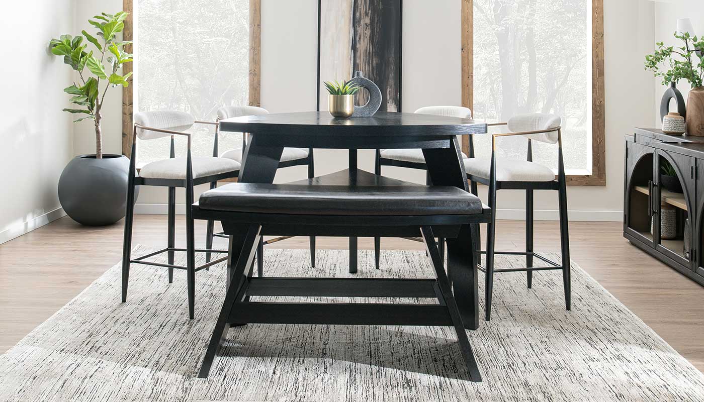 Triangle Bar Height Table & Jagger Chairs