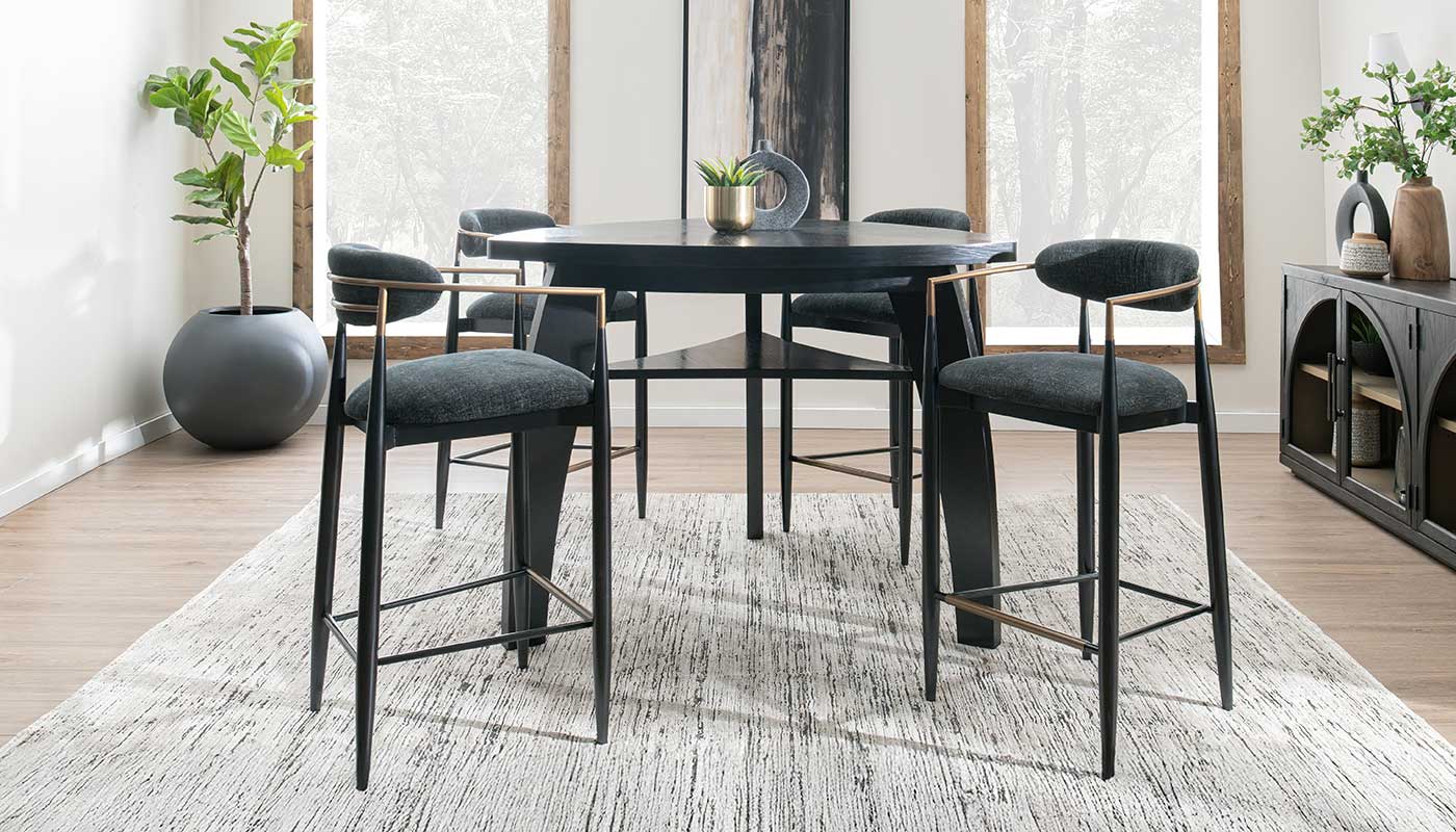 Triangle Bar Height Table & Jagger Chairs