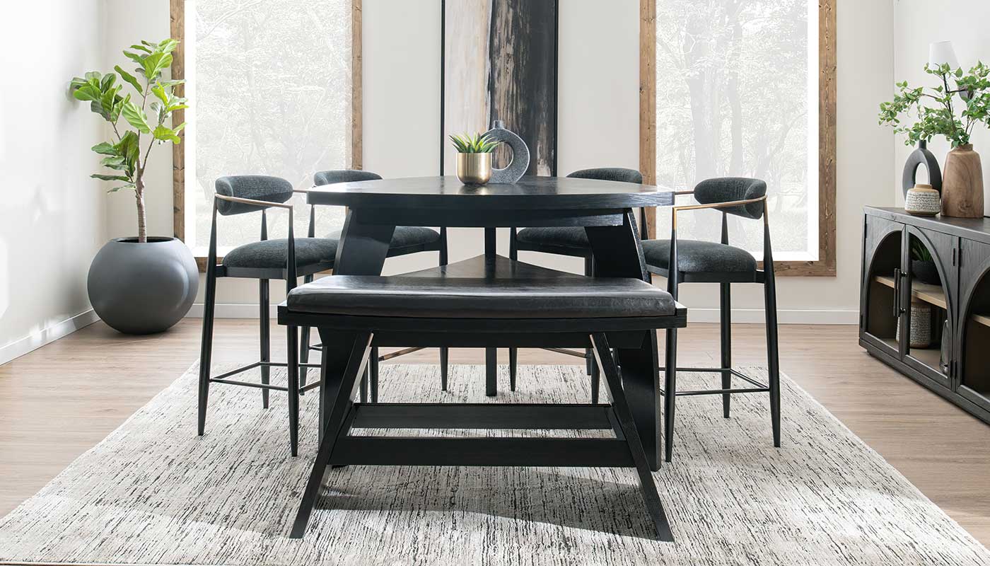 Triangle Bar Height Table & Jagger Chairs