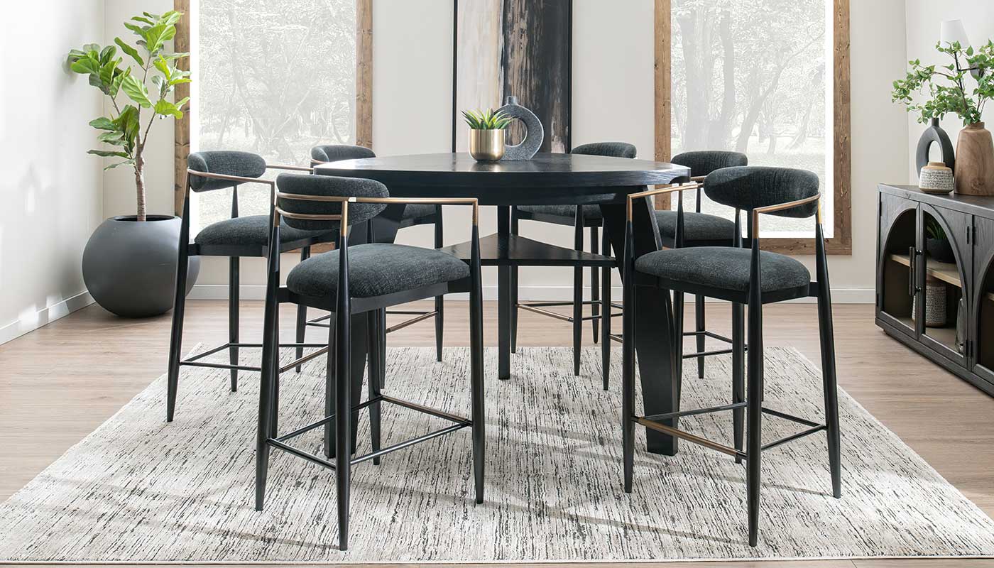 Triangle Bar Height Table & Jagger Chairs