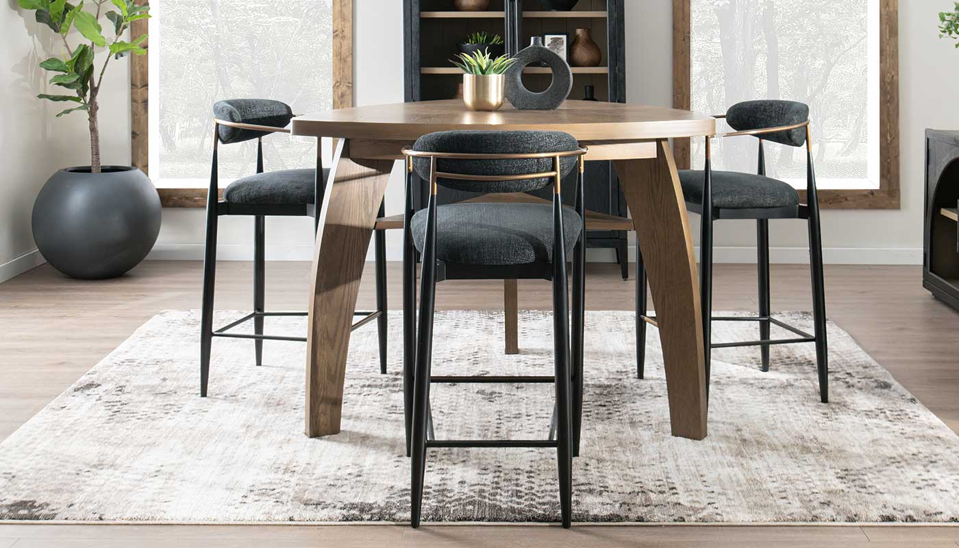 Triangle Bar Height Table & Jagger Chairs