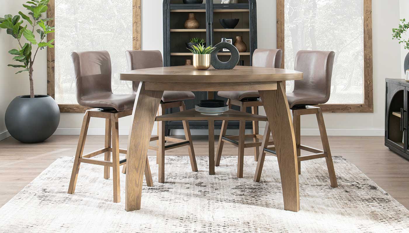 Triangle Bar Height Table & Chairs