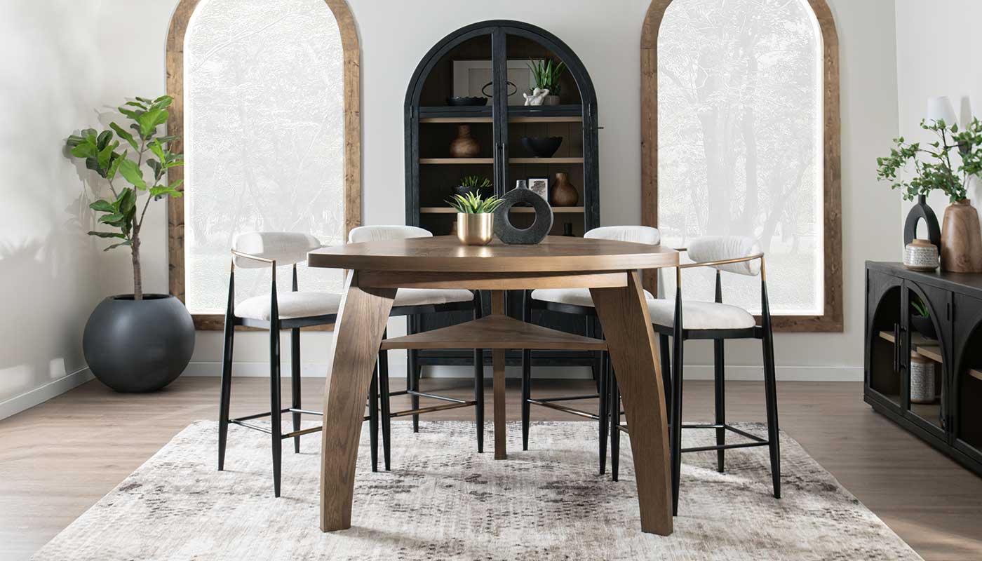 Triangle Bar Height Table & Jagger Chairs
