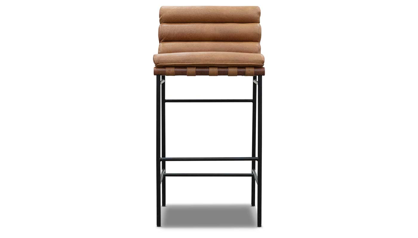 Vail Leather Bar Height Stool